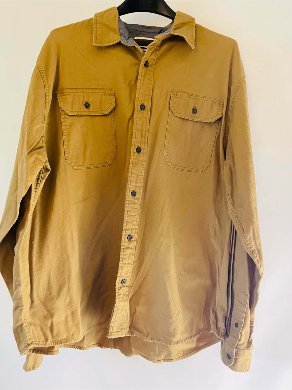 Wrangler Men's Button-Front Work Shirt Jacket - Brown